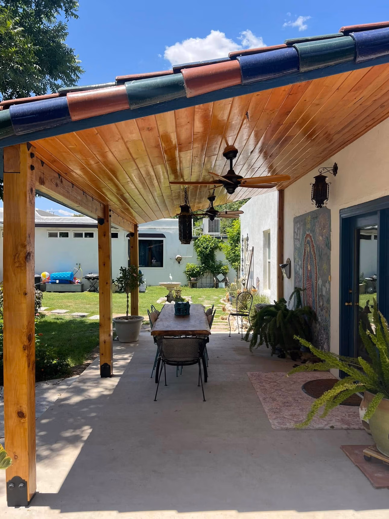 Custom patio renovation and outdoor remodel by Forged Builds El Paso TX